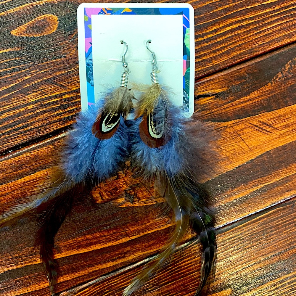Brand New Feather Earrings